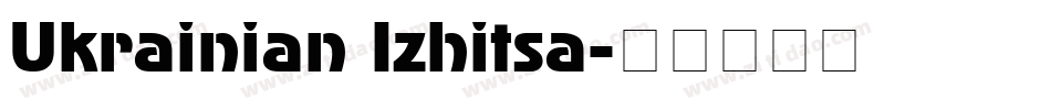 Ukrainian Izhitsa字体转换